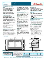 Preview for 2 page of True TCGG-60-S Specifications