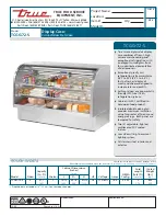 Preview for 1 page of True TCGG-72-S Specifications