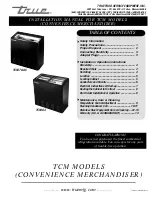 Preview for 1 page of True TCM-78-AC Installation Manual