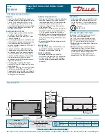 Preview for 2 page of True TD-80-30 Specifications