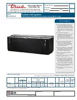 Preview for 1 page of True TD-95-38-LT Specifications