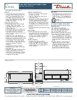 Предварительный просмотр 2 страницы True TD-95-38-S Specifications