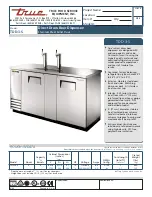 True TDD-3-S Specifications preview