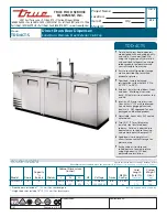 Preview for 1 page of True TDD-4CT-S Specifications