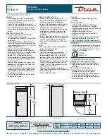 Preview for 2 page of True TG1FRI-1S Specifications