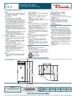 Предварительный просмотр 2 страницы True TG1H-1G Specifications