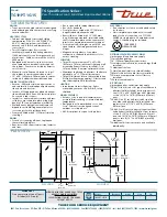 Preview for 2 page of True TG1HPT-1G-1S Specifications