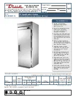 True TG1HRI89-1S Specifications предпросмотр