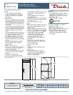 Preview for 2 page of True TG1HRT-1S-1S Specifications