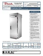 True TG1HRT89-1S-1S Specifications preview