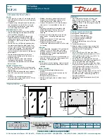 Предварительный просмотр 2 страницы True TG2F-2G Specifications