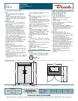 Предварительный просмотр 2 страницы True TG2F-2S Specifications