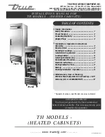 Preview for 1 page of True TH-23 Installation & Operation Instructions