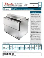 Preview for 1 page of True TMC-49-S-DS Specifications