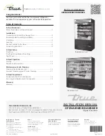 Preview for 1 page of True TOAM-48GS-HC~TSL01 Installation Manual