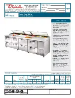 Preview for 1 page of True TPP-119D-8 Specifications