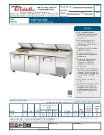 Preview for 1 page of True TPP-93 Specifications