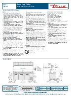 Предварительный просмотр 2 страницы True TPP-93 Specifications