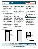 Предварительный просмотр 2 страницы True TR1FRI-1S Specifications