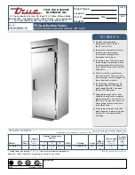 Preview for 1 page of True TR1HRI89-1S Specifications