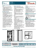 Предварительный просмотр 2 страницы True TR1RRI-1G Specifications