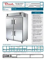 Preview for 1 page of True TR2DT-4HS Specifications