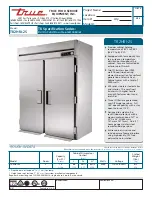 True TR2HRI-2S Specification Sheet preview