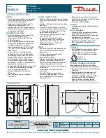 Предварительный просмотр 2 страницы True TR2RRI-2G Specifications