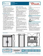 Предварительный просмотр 2 страницы True TR2RRT-2S-2S Specifications