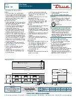 Предварительный просмотр 2 страницы True TRCB-110 Specification Sheet