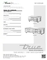 True TRCB-52 Installation Manual предпросмотр