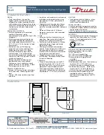 Предварительный просмотр 2 страницы True TS-23 Specifications