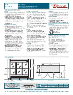 Предварительный просмотр 2 страницы True TS-72G-6 Specifications