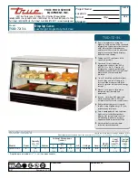 Preview for 1 page of True TSID-72-3-L Specifications