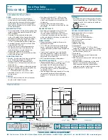 Preview for 2 page of True TSSU-60-16D-4 Specification Sheet