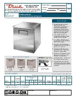 True TUC-27-LP Specifications preview