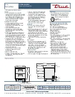 Предварительный просмотр 2 страницы True TUC-27D-2 Specifications