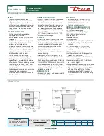 Предварительный просмотр 2 страницы True TUC-27F-D-2 Specifications