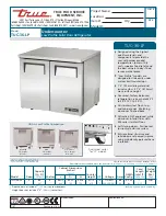 True TUC-36-LP Specifications preview