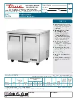 True TUC-36 Specifications preview