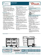 Preview for 2 page of True TUC-48F-D-4 Specifications