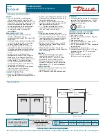 Предварительный просмотр 2 страницы True TUC-60-LP Specifications