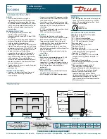 Preview for 2 page of True TUC-60D-4 Specifications