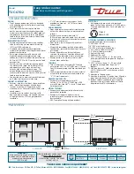 Preview for 2 page of True TUC-67D-2 Specifications