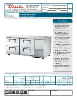 Preview for 1 page of True TUC-67D-4 Specifications