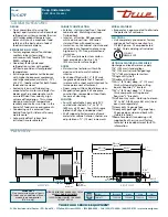 Предварительный просмотр 2 страницы True TUC-67F Specifications