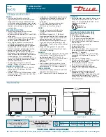 Предварительный просмотр 2 страницы True TUC-72 Specifications