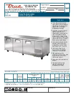 Preview for 1 page of True TUC-93 Specifications