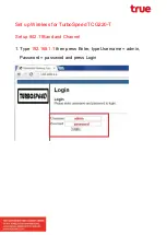 Preview for 1 page of True TurboSpeed TCG220-T Setup