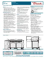 Preview for 2 page of True TWT-48F Specifications